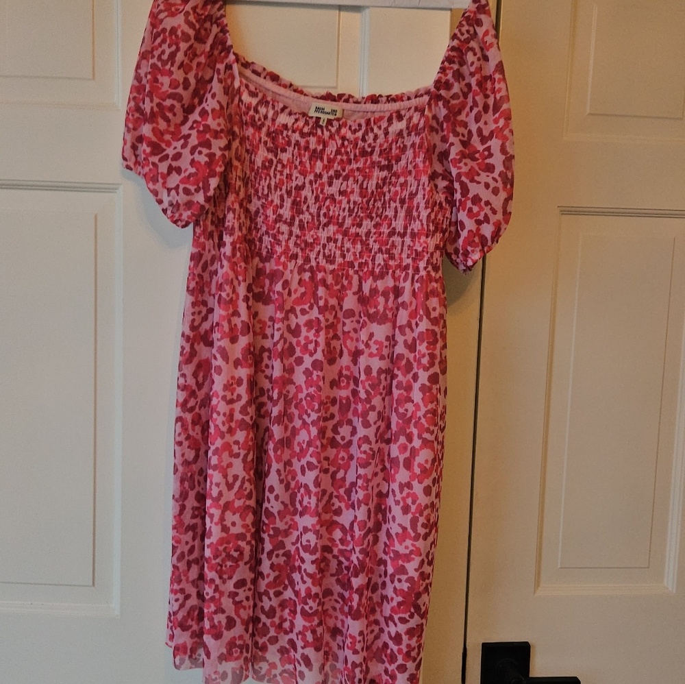 Vibrant Pink Animal Print Dress